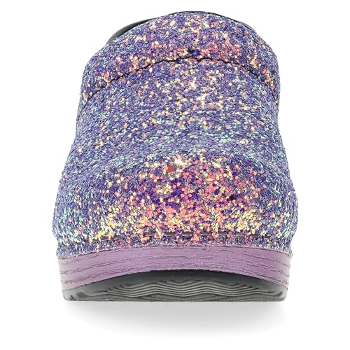 Dansko Professional Glitter Slip-On Clogs for Women - Rocker Sole and Arch Support for Comfort - Ideal for Long Standing Professionals - Food Service(생약명)Healthcare Professionals